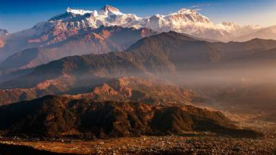 горы, Непал, хребты