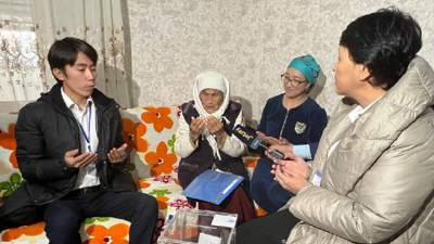 Самая пожилая долгожительница Казахстана проголосовала в Алматинской области