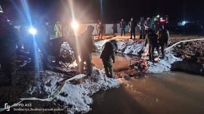 Сотрудники Экибастузского ДЧС начали ликвидацию последствий аварий