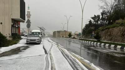 В Саудовской Аравии выпал снег 