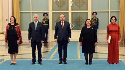 Қазақстан президенті, Қазақстан, Вьетнам, Португалия, Армения, Чили, елші