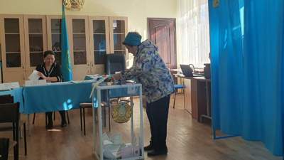 Сайлауға қатысушылардың пайыздық көрсеткіші