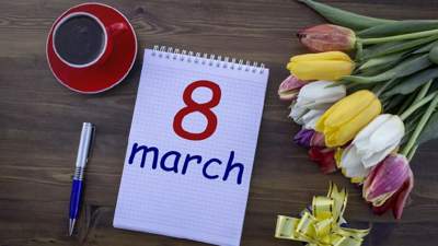 цветы духи 8 марта