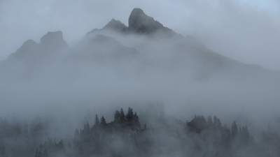 туман, горы 