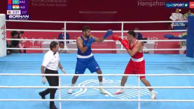 Боксер Камшыбек Кункабаев вышел в финал Азиатских игр в Ханчжоу