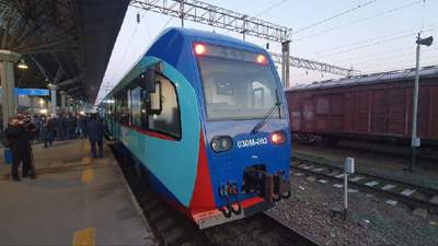 Поезд запустили из Конаева в Алматы