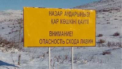 Қар көшкіні жүру қаупі