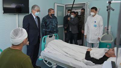 Президент в больнице Алматы