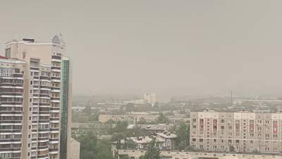 Буря обрушилась на Алматы, фото - Новости Zakon.kz от 21.07.2023 15:38