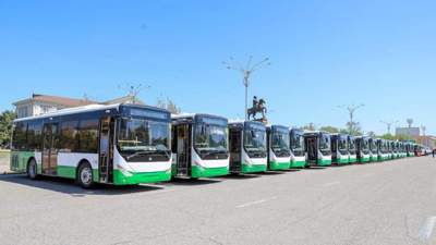 Автопарк Тараза пополнился новыми автобусами
