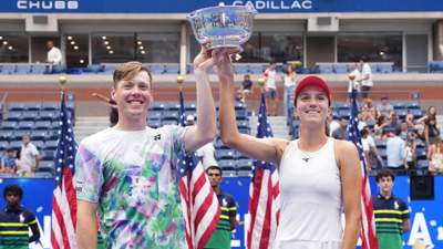 US Open-2023: фоторепортаж с финального матча в смешанном разряде Анна Данилина – Харри Хелиоваара