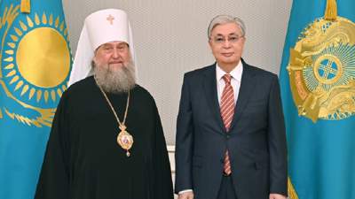 Касым-Жомарт Токаев принял митрополита Астанайского и Казахстанского Александра
