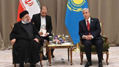 Касым-Жомарт Токаев провел встречу с президентом Ирана Ибрахимом Раиси