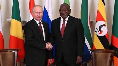 президенты России и ЮАР